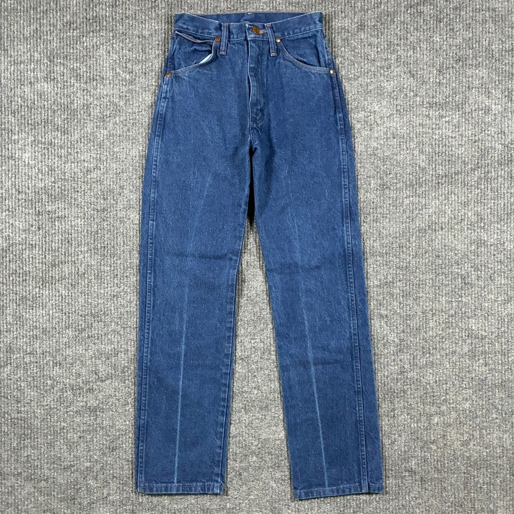 Wrangler Womens Western Jeans Size 3x30 Straight Leg Blue Denim Mid Rise